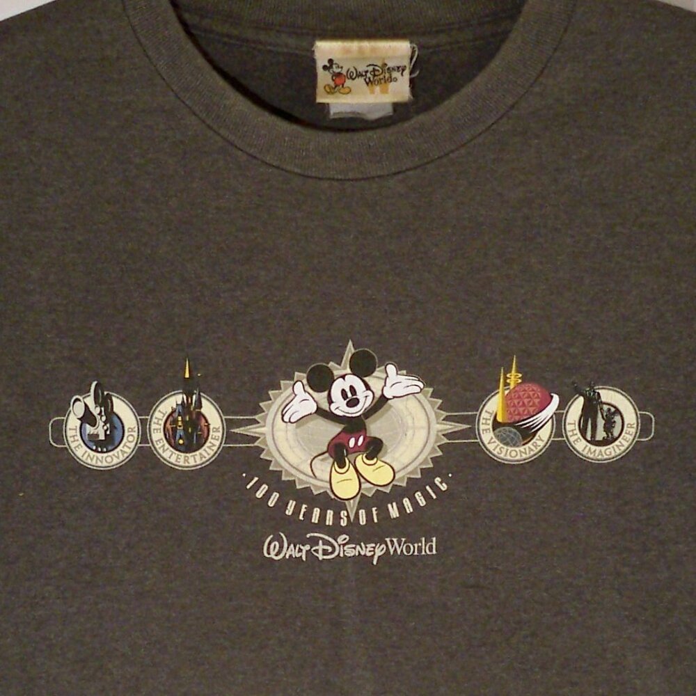 100 Years of Magic Gray 2001 Vintage Disney *Tee ?XL